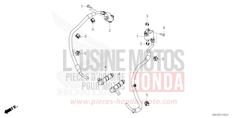 BOBINE D'ALLUMAGE de NC750X "Méca" MAT PEARL GLARE WHITE (NHB54) 2025